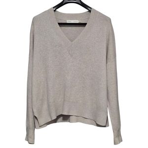 In Wear  Conpenhagen Women's V-Neck Sweater - Light Gray  XL